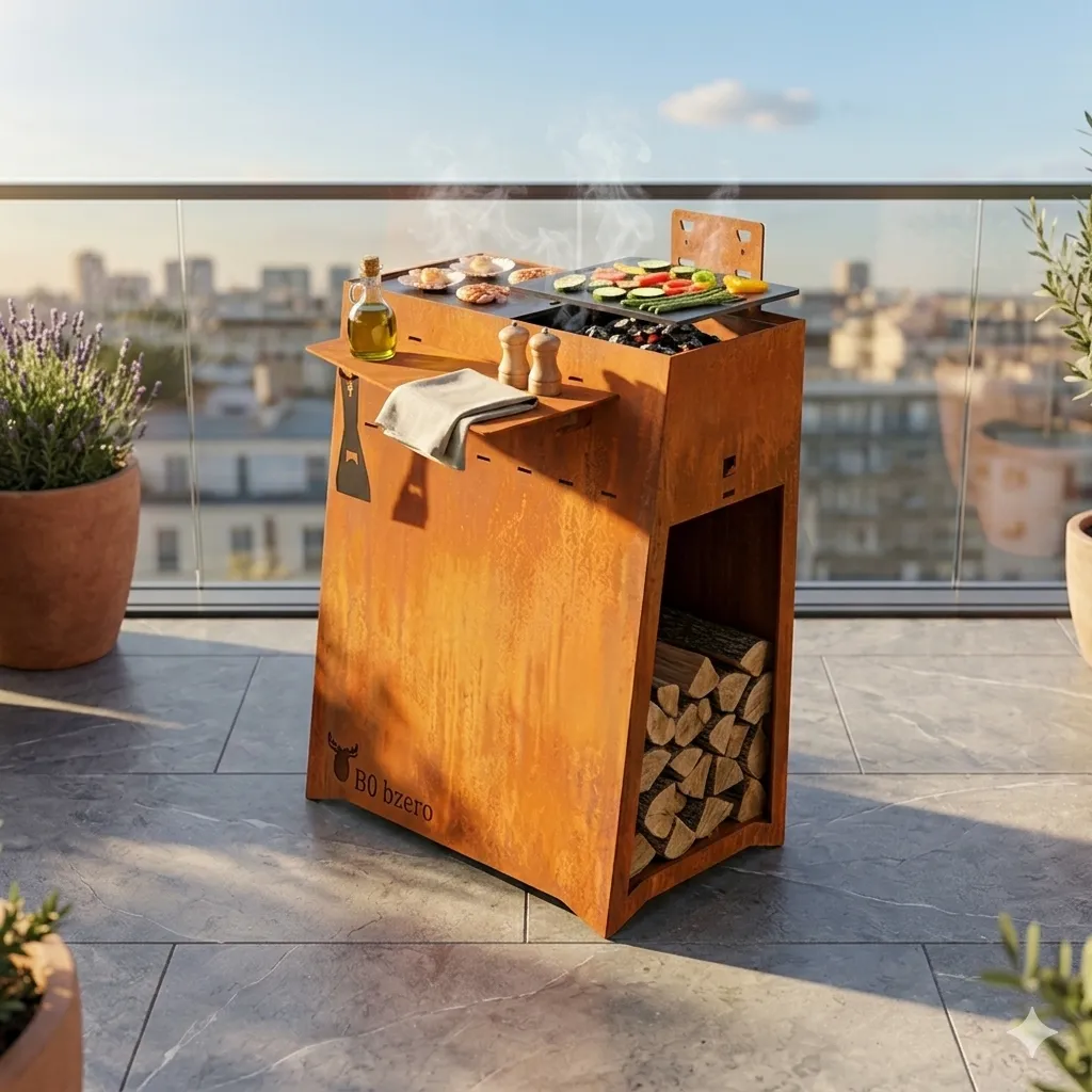 Plancha Baby Q corten