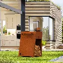 Plancha Baby Q corten