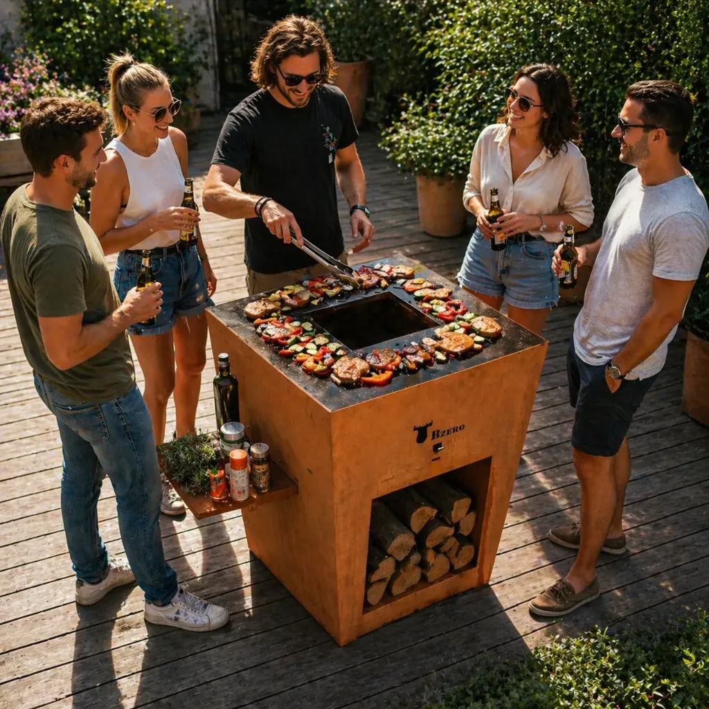 Plancha Square corten