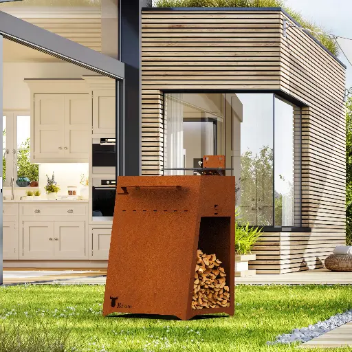Plancha Baby Q corten